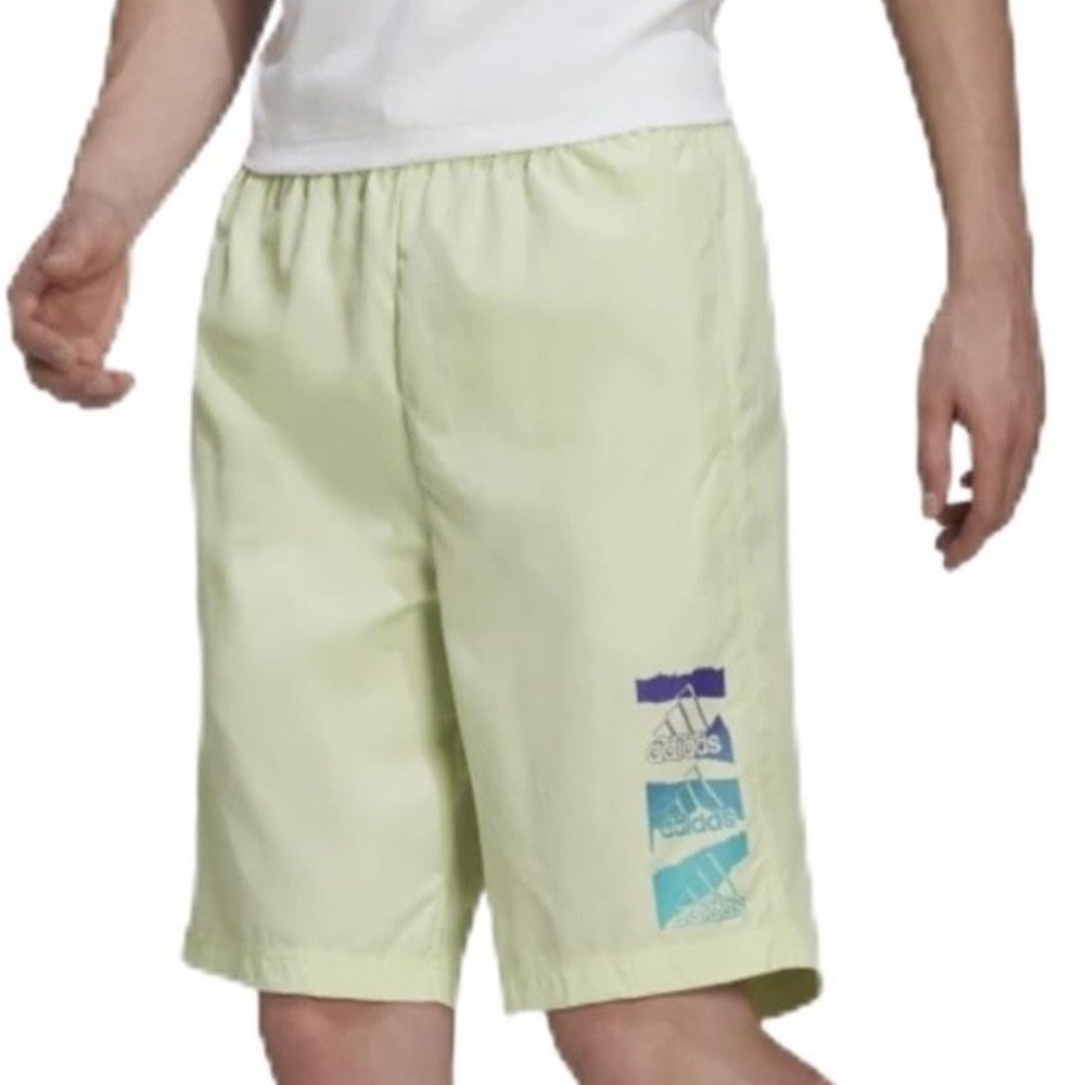 Adidas Mens Shorts Size S Almost Lime Essentials BrandLove Chelsea Woven‎ HG0636